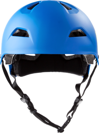 blue bicycle helmet