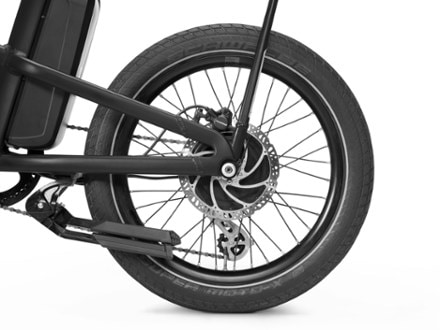 Co-op Cycles Generation e1.1 Electric Bike Rear wheel, kickstand and disc brakes