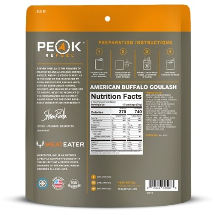 PEAK REFUEL Buffalo Goulash - 2 Servings 1