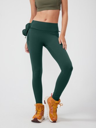 Enduro 7/8 Deep Waistband Leggings (Mink)