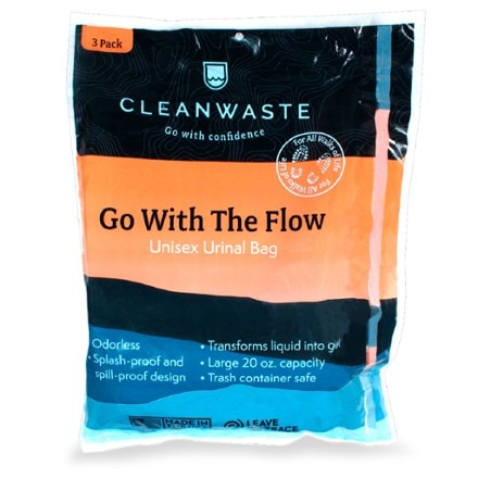 Cleanwaste Go With The Flow Urinal Bag - Package of 3 0