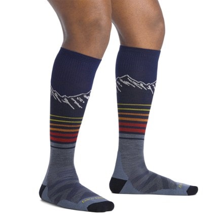 Darn Tough Steep Lines Lightweight Over-The-Calf Ski and Snowboard Socks - Men's 1