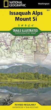 National Geographic Issaquah Alps and Mount Si Map 0