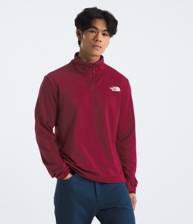 The North Face Cedar Trail Grid Fleece Quarter-Zip Top - Men's 1