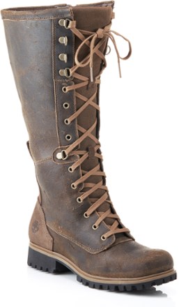 timberland tall lace up boots