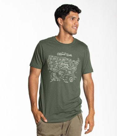 The Landmark Project National Parks Maps T-Shirt 1