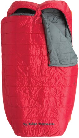 red double sleeping bag