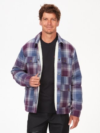 Marmot Ridgefield Heavyweight Sherpa-Lined Flannel Shirt Jacket - Men's 0