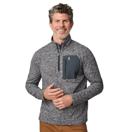 Free Country Sueded Spacedye Quarter-Zip Pullover - Men's 0