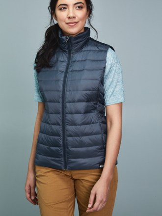 olive green puffer vest womens