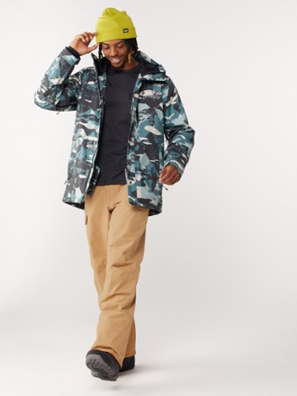 North face best sale camo snowboard jacket