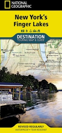 National Geographic New York's Finger Lakes Destination Touring Map & Guide 0