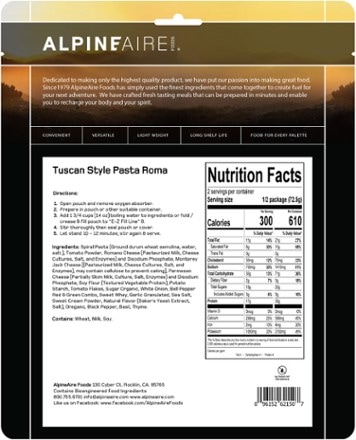 AlpineAire Foods 5-Day Meal Kit - 20 Servings 2