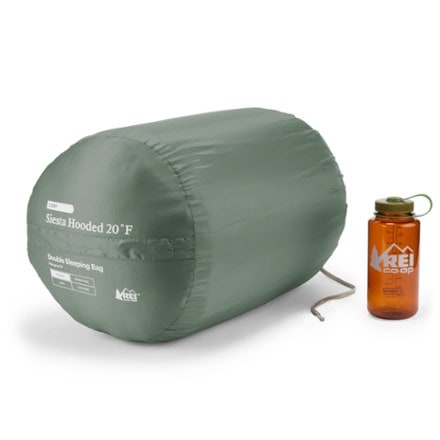 REI Co-op Siesta Hooded 20 Double Sleeping Bag Stuff sack (32oz bottle not included)