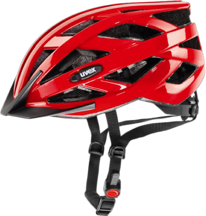 red cycling helmet