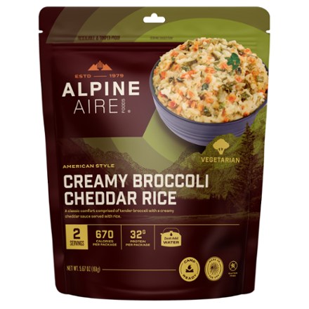 AlpineAire Foods Creamy Broccoli Cheddar Rice - 2 Servings 0