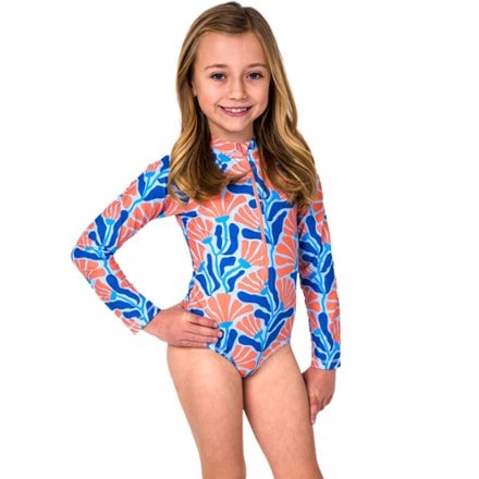 Lake Label Long Sleeve One-Piece Swimsuit - Kids' 1