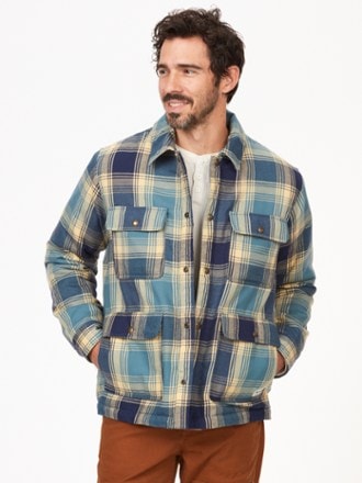 Marmot Ridgefield Heavyweight Sherpa-Lined Flannel Shirt Jacket - Men's 0