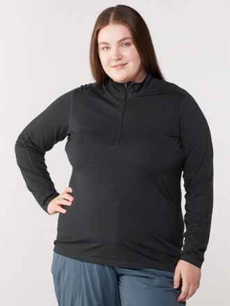 REI Co-op Merino 185 Long-Sleeve Half-Zip Base Layer Top - Women's Plus Sizes 1