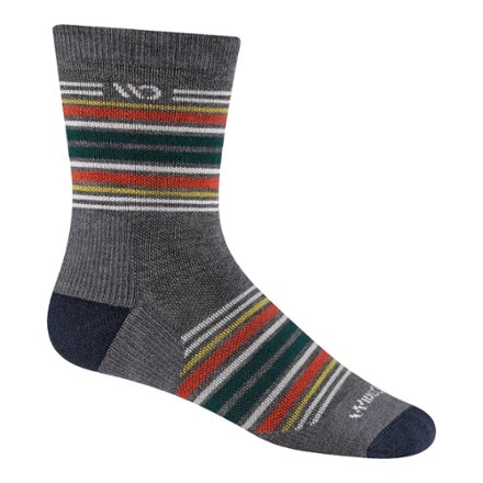 Wide Open Multi Stripe Cushioned Micro Crew Socks - Men's 0