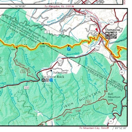 Appalachian Trail Conservancy Appalachian Trail Tennessee-North Carolina Guidebook and Maps Set 4