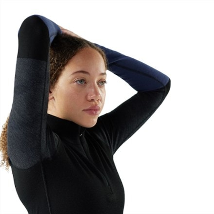 Smartwool Intraknit Thermal Merino Colorblock Quarter-Zip Base Layer Top - Women's 3