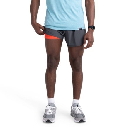Saxx Hightail 2N1 Running Shorts with Liner - Men's 0