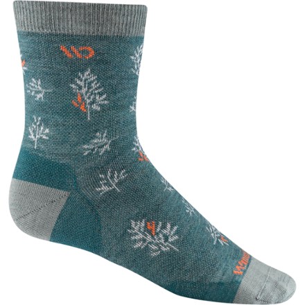 Wide Open Foliage Lightweight Micro Crew Socks - Women's 0