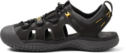 KEEN SOLR Sandals - Men's Left view (Black/Gold)