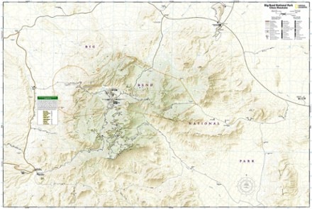 National Geographic Big Bend National Park Trail Map 1