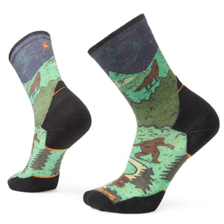 Smartwool Trail Run Targeted Cushion Neature Print Crew Socks - Men's 0