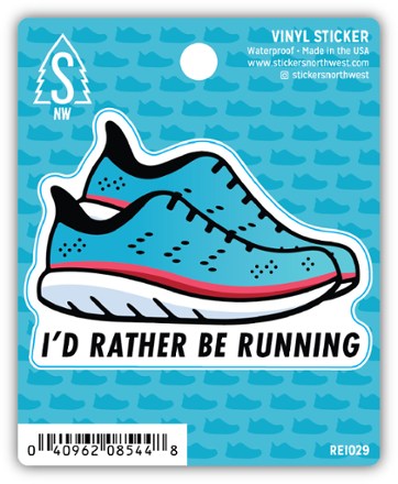 Stickers Northwest I'd Rather Be Running Sticker 0