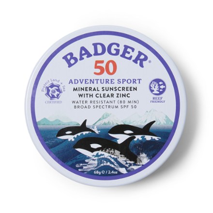 Badger SPF 50 Adventure Sport Mineral Sunscreen - 2.4 oz. Tin 0