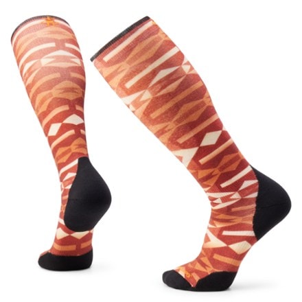 Smartwool Ski Targeted Cushion Colliding Clouds Print Over The Calf Socks 0