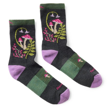 Darn Tough Mellow Mushrooms Micro Crew Lightweight Hiking Socks - Women's 1