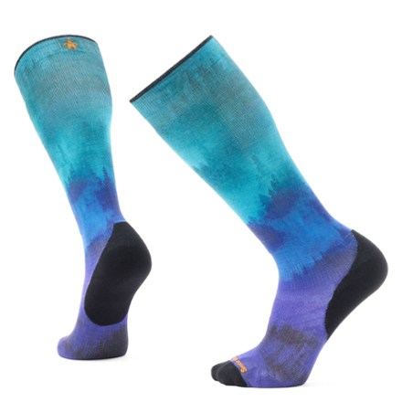 Smartwool Ski Targeted Cushion Compression Print Over The Calf Socks - Men's 0