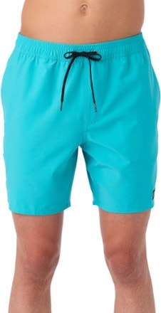 O'Neill Lennox Hermosa Solid Elastic Waist 17" Swim Trunks - Men's 0