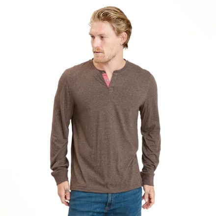 Threads 4 Thought Durable Long-Sleeve Henley Shirt - Men's 0