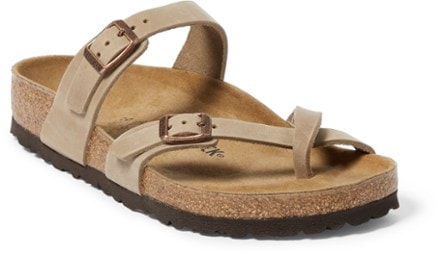 Birkenstock Mayari Sandals - Women's 3/4 view (Tobacco)