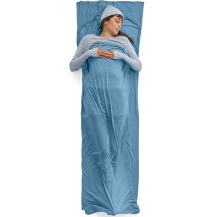 Sea to Summit Breeze Lightweight Traveller Sleeping Bag Liner With Pillow Sleeve 1