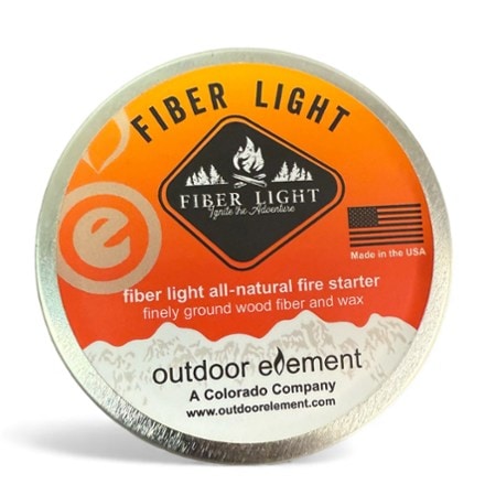 outdoor element Fiber Light Fire Tinder Round Tin 0