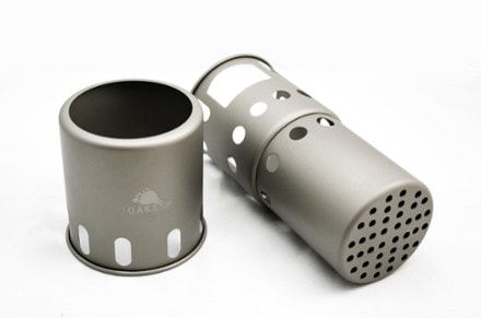 TOAKS Titanium Backpacking Wood Burning Stove - Small 2