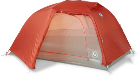 Copper Spur HV UL2 Tent [3/4 front view with rainfly (Orange)]