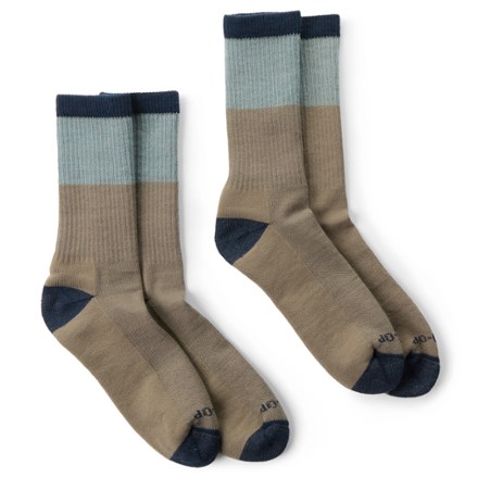 REI Co-op Color Blocked Crew Socks - Seconds - 2 Pairs 1