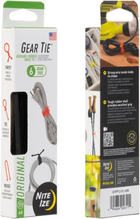 Nite Ize Gear Tie 12" ProPack - Package of 6 10