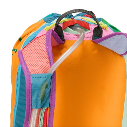 Cotopaxi Luzon 24 L Del Dia Pack Hydration port & tube routing