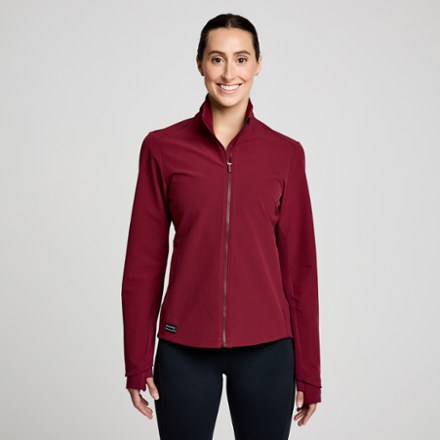 Saucony running deals jacket red