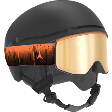 Atomic Four AMID Pro Snow Helmet BLACK (Goggles not included)