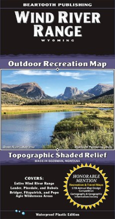 Beartooth Publishing Wind River Range Outdoor Recreation Map 0