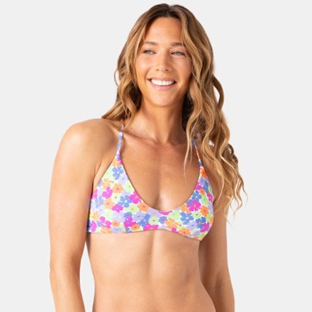 Roxy California Dreamin Reversible Athletic Tri Bikini Top - Women's 1